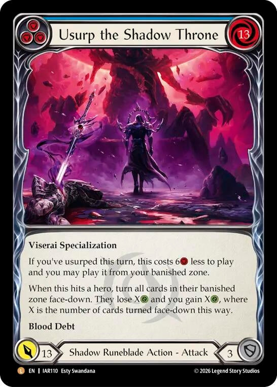 Image for Usurp the Shadow Throne [Usurp the Shadow Throne] (IAR) - Flesh and Blood TCG