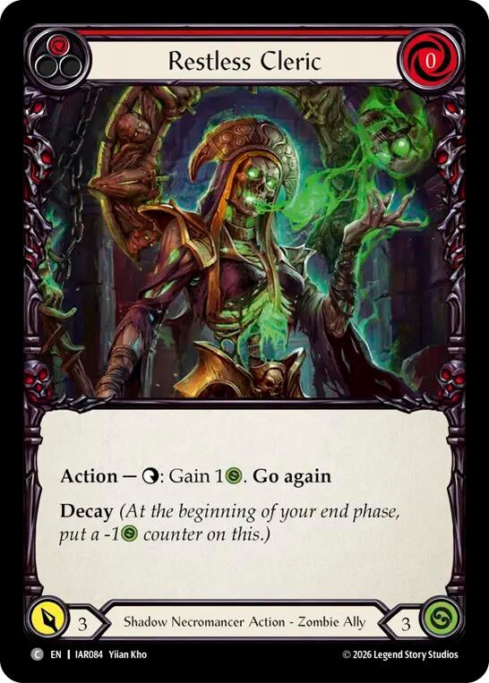 Image for Restless Cleric [Usurp the Shadow Throne] (IAR) - Flesh and Blood TCG