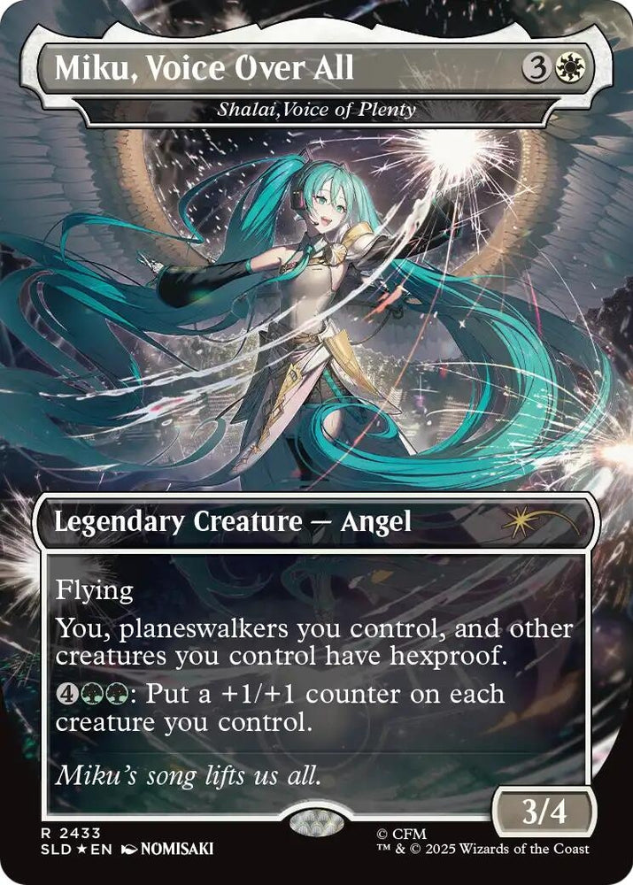 Image for Miku, Voice Over All - Shalai, Voice of Plenty (2433) [Secret Lair Drop Series] (SLD) - Magic: The Gathering