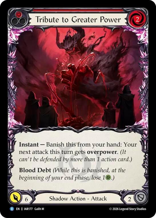 Image for Tribute to Greater Power [Usurp the Shadow Throne] (IAR) - Flesh and Blood TCG