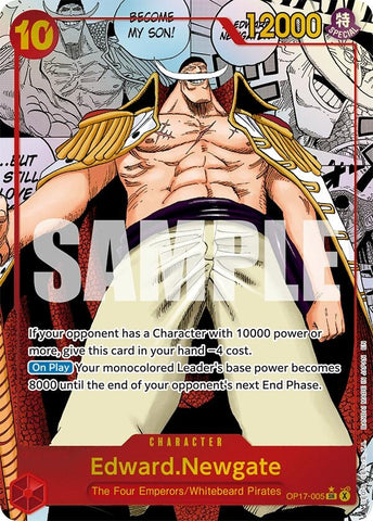 Image for Edward.Newgate (005) (Manga) (OP17-005) [The World's Strongest Warriors] (OP17) - One Piece Card Game