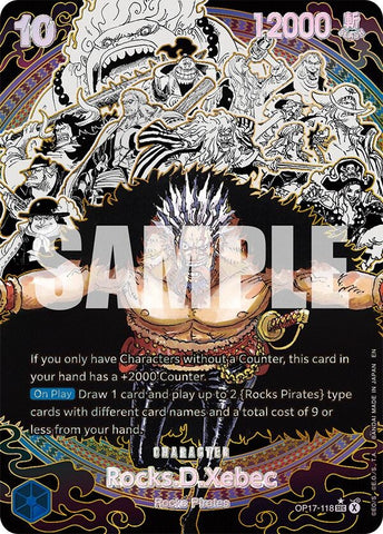 Image for Rocks.D.Xebec (118) (Super Alternate Art) (OP17-118) [The World's Strongest Warriors] (OP17) - One Piece Card Game