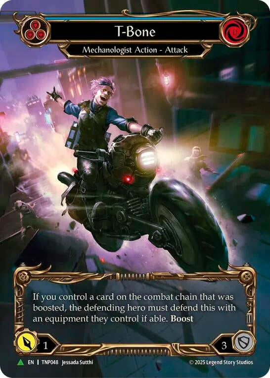 Image for T-Bone (Blue) (Marvel) - TNP048 (TNP048) [Flesh and Blood: Promo Cards] (PR) - Flesh and Blood TCG