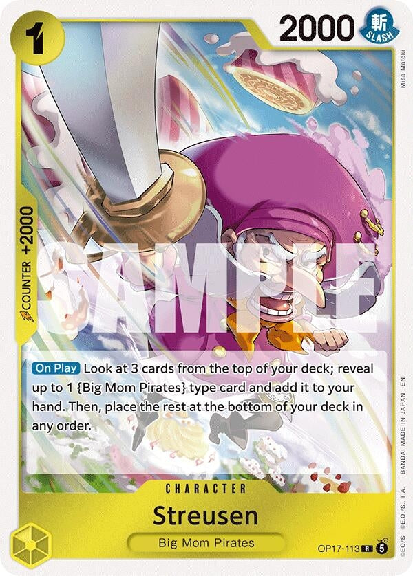 Image for Streusen (113) (OP17-113) [The World's Strongest Warriors] (OP17) - One Piece Card Game
