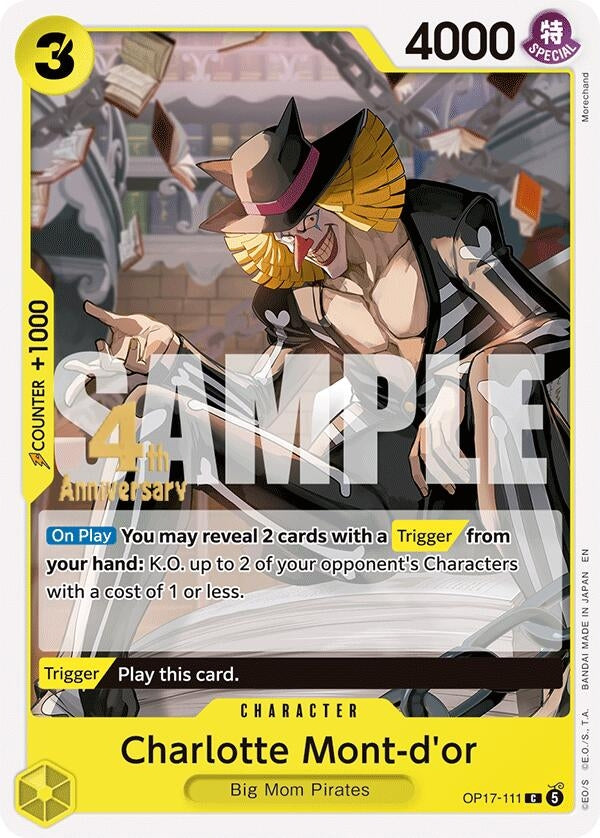 Image for Charlotte Mont-d'or (OP17-111) [The World's Strongest Warriors Release Event Cards] (OP17 RE) - One Piece Card Game