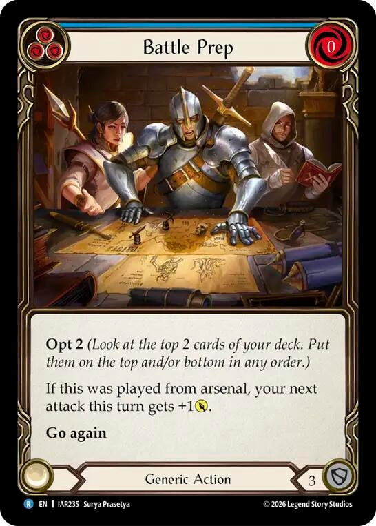Image for Battle Prep (Blue) [Usurp the Shadow Throne] (IAR) - Flesh and Blood TCG