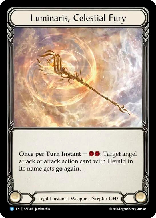 Image for Luminaris, Celestial Fury [Silver Age: Usurp the Shadow Throne] (SAT) - Flesh and Blood TCG