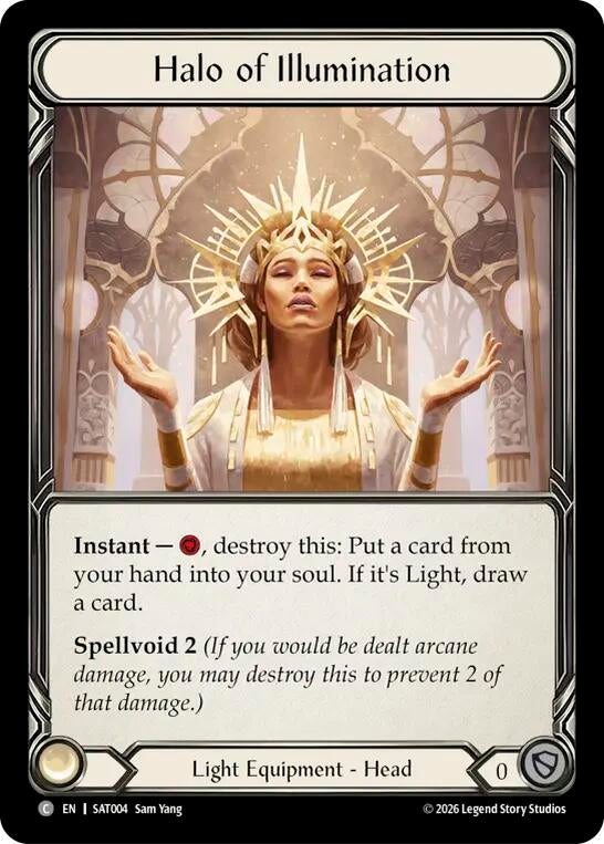 Image for Halo of Illumination [Silver Age: Usurp the Shadow Throne] (SAT) - Flesh and Blood TCG