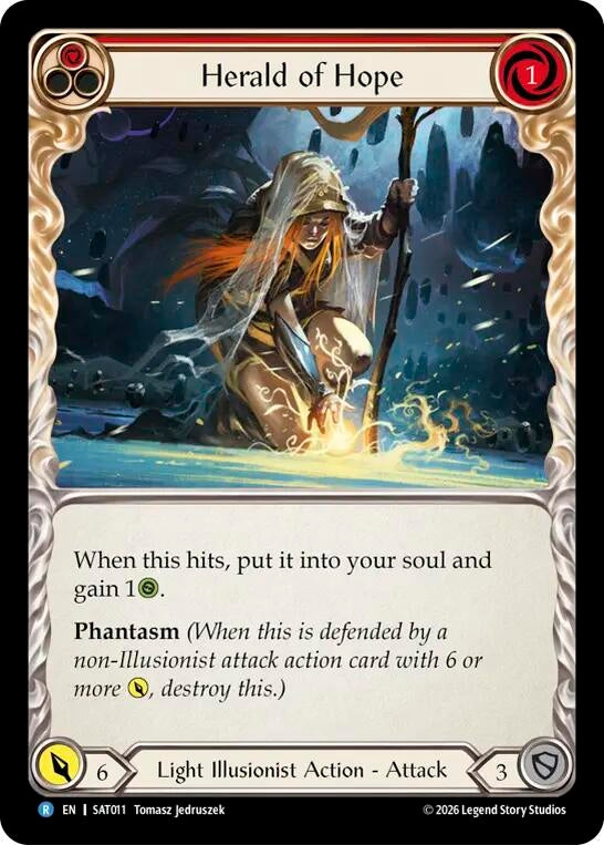 Image for Herald of Hope (Red) [Silver Age: Usurp the Shadow Throne] (SAT) - Flesh and Blood TCG