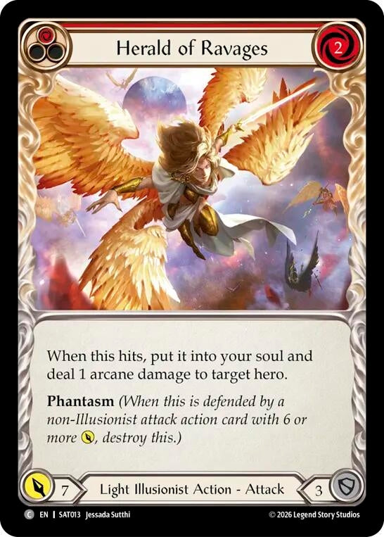 Image for Herald of Ravages (Red) [Silver Age: Usurp the Shadow Throne] (SAT) - Flesh and Blood TCG