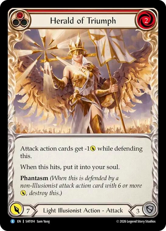 Image for Herald of Triumph (Red) [Silver Age: Usurp the Shadow Throne] (SAT) - Flesh and Blood TCG