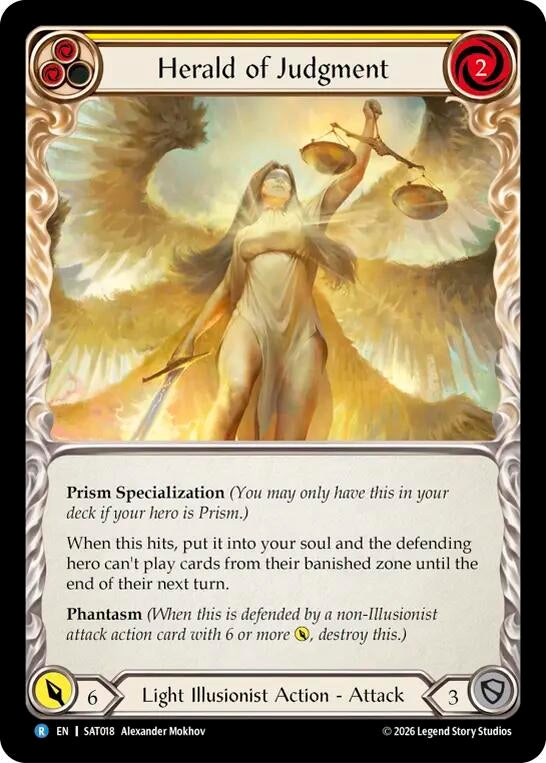 Image for Herald of Judgment [Silver Age: Usurp the Shadow Throne] (SAT) - Flesh and Blood TCG