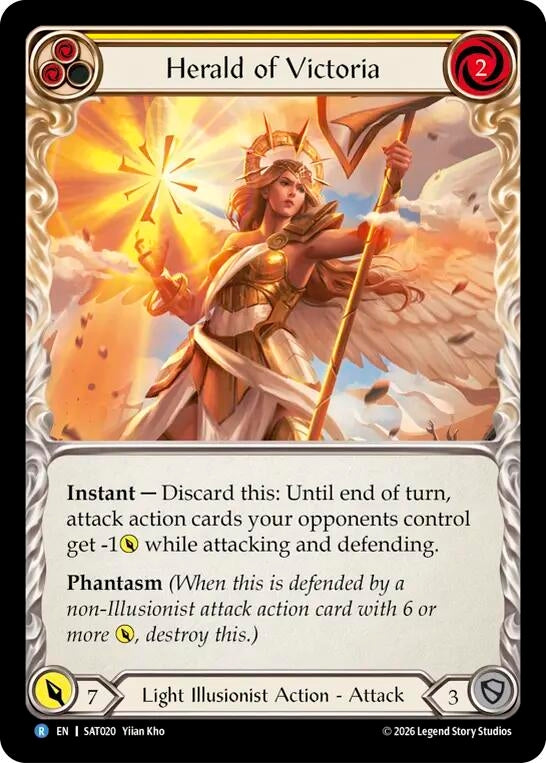 Image for Herald of Victoria [Silver Age: Usurp the Shadow Throne] (SAT) - Flesh and Blood TCG
