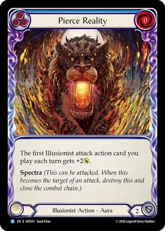 Image for Pierce Reality [Silver Age: Usurp the Shadow Throne] (SAT) - Flesh and Blood TCG