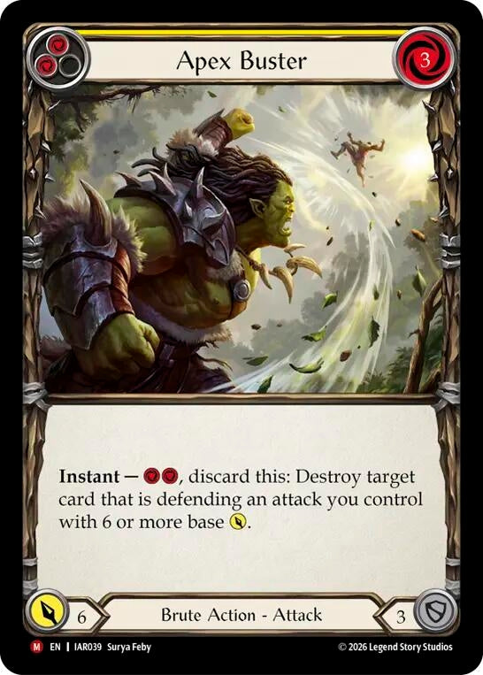 Image for Apex Buster [Usurp the Shadow Throne] (IAR) - Flesh and Blood TCG