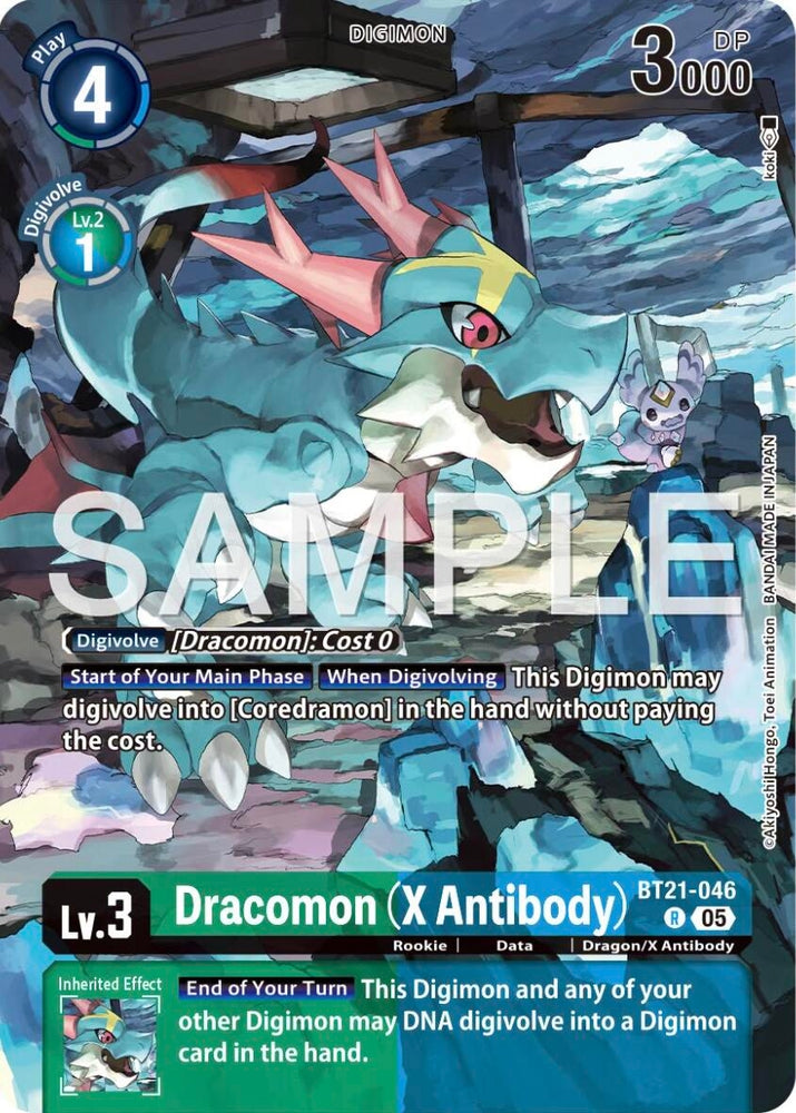 Image for Dracomon (X Antibody) (Tamer's Selection Box Ver. X Antibody) (BT21-046 R) [Digimon Promotion Cards] (D-PR) - Digimon Card Game