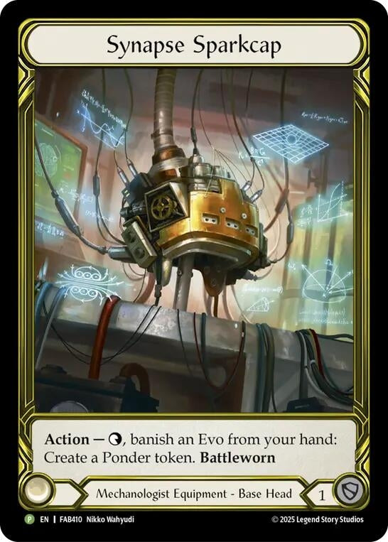 Image for Synapse Sparkcap (Golden) - FAB410 (FAB410) [Flesh and Blood: Promo Cards] (PR) - Flesh and Blood TCG