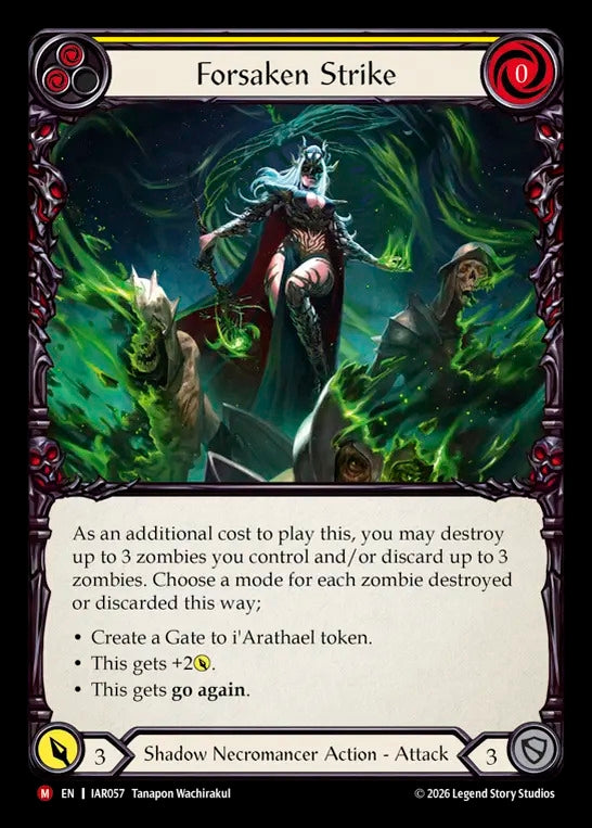 Image for Forsaken Strike [Usurp the Shadow Throne] (IAR) - Flesh and Blood TCG