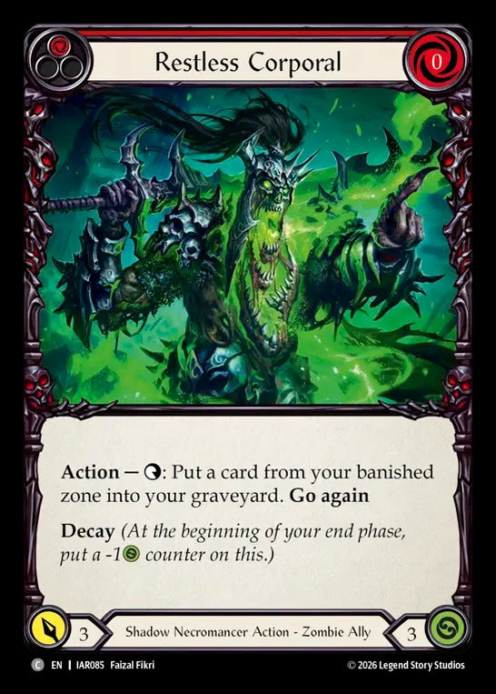 Image for Restless Corporal [Usurp the Shadow Throne] (IAR) - Flesh and Blood TCG