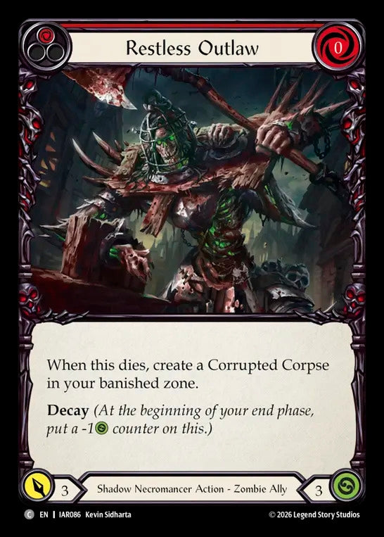 Image for Restless Outlaw [Usurp the Shadow Throne] (IAR) - Flesh and Blood TCG