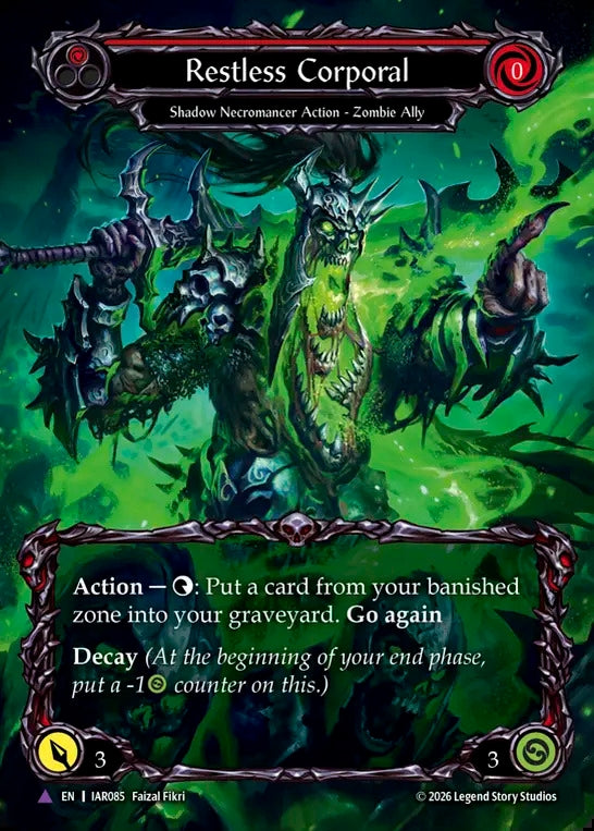Image for Restless Corporal (Marvel) [Usurp the Shadow Throne] (IAR) - Flesh and Blood TCG