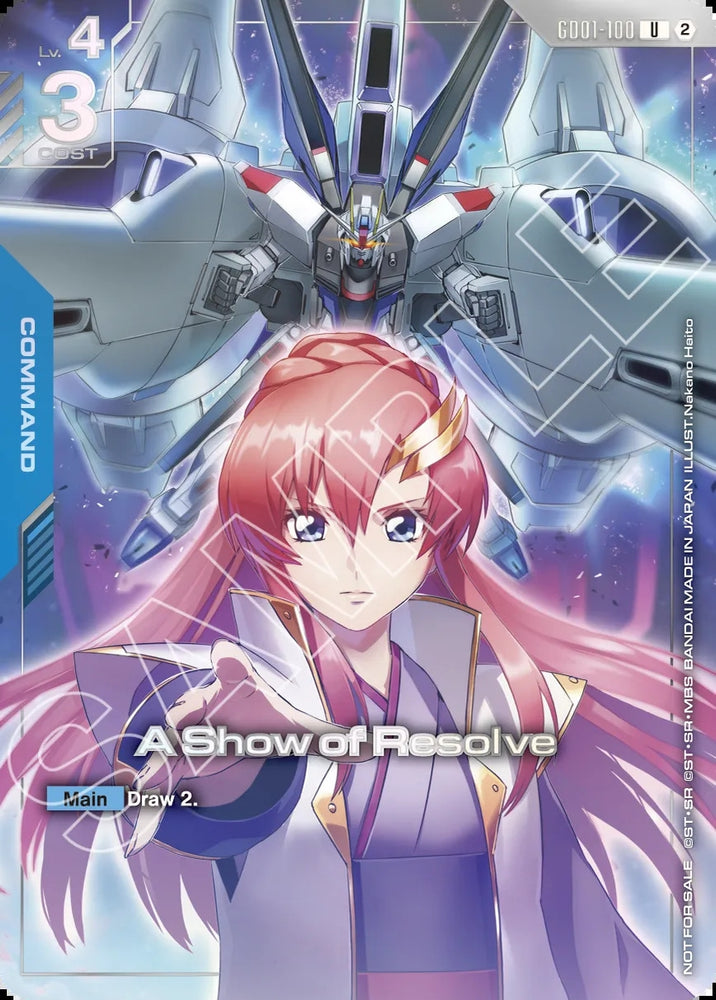 Image for A Show of Resolve (1st Anniversary Event) [Gundam Promotional Cards] (GCG-PR) - Gundam Card Game
