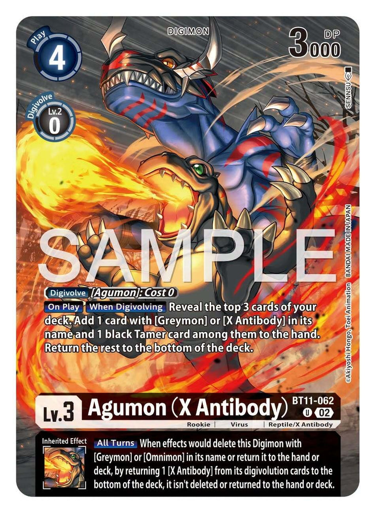 Image for Agumon (X Antibody) (Tamer's Selection Box Ver. X Antibody) (BT11-062 U) [Digimon Promotion Cards] (D-PR) - Digimon Card Game