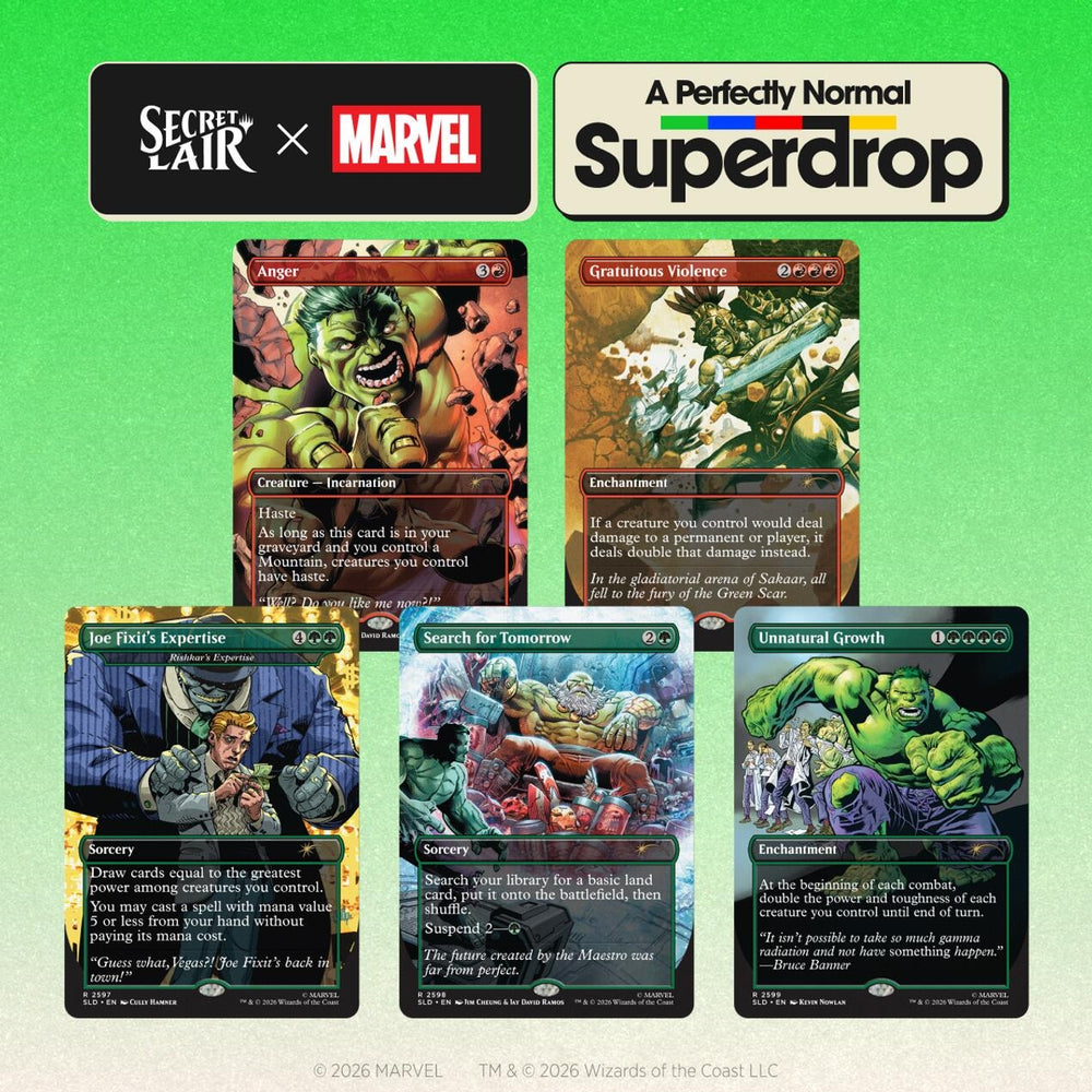 Image for Secret Lair Drop: Secret Lair x Marvel: Hulk SMASH! - Non-Foil Edition - Magic: The Gathering