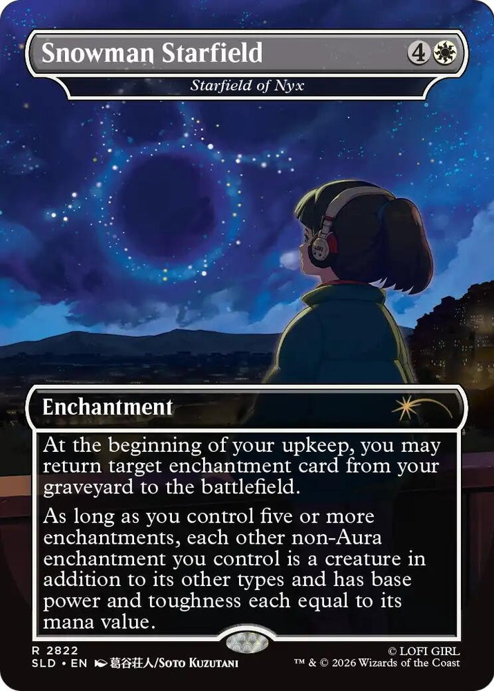 Image for Snowman Starfield - Starfield of Nyx (2822) [Secret Lair Drop Series] (SLD) - Magic: The Gathering