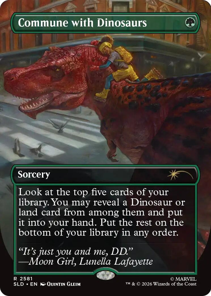 Image for Commune with Dinosaurs (2581) [Secret Lair Drop Series] (SLD) - Magic: The Gathering