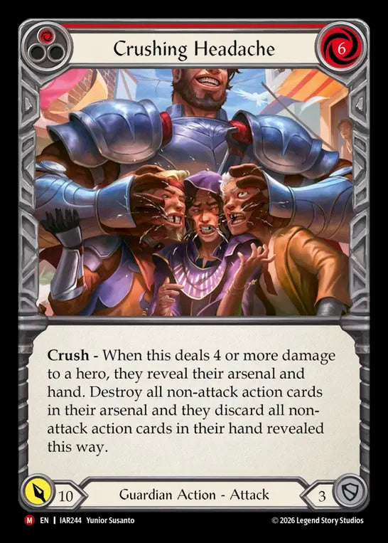 Image for Crushing Headache [Usurp the Shadow Throne] (IAR) - Flesh and Blood TCG