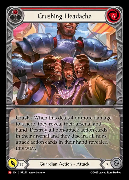 Image for Crushing Headache (Extended Art) [Usurp the Shadow Throne] (IAR) - Flesh and Blood TCG