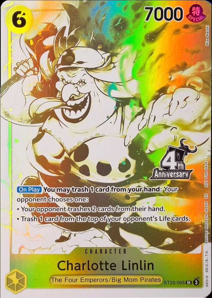 Image for Charlotte Linlin (4th Anniversary Treasure Campaign Pack) (ST20-005) [One Piece Promotion Cards] (OP-PR) - One Piece Card Game