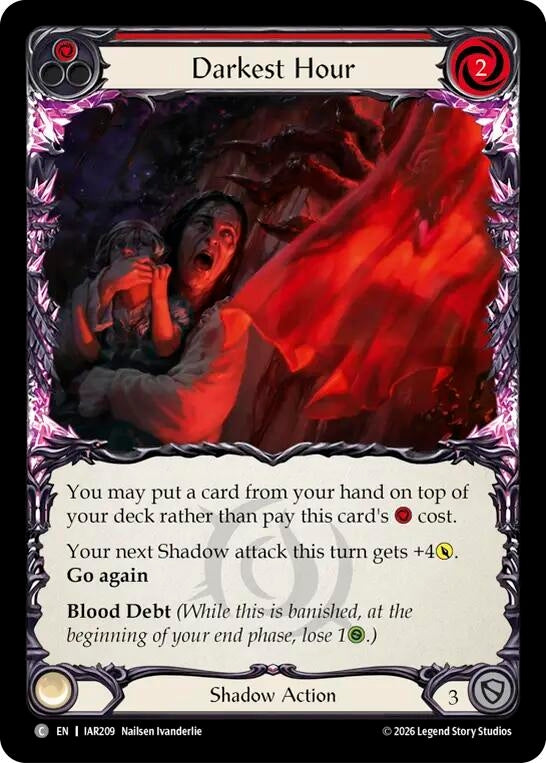 Image for Darkest Hour (Red) [Usurp the Shadow Throne] (IAR) - Flesh and Blood TCG