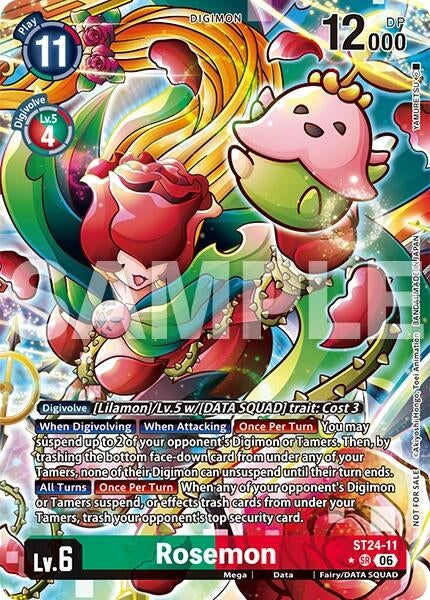 Image for Rosemon (Timeless Bonds Release Event Winner) (ST24-11 SR) [Timeless Bonds Release Event Cards] (BT-26) - Digimon Card Game