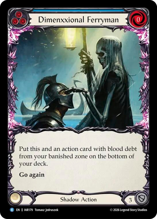 Image for Dimenxxional Ferryman [Usurp the Shadow Throne] (IAR) - Flesh and Blood TCG