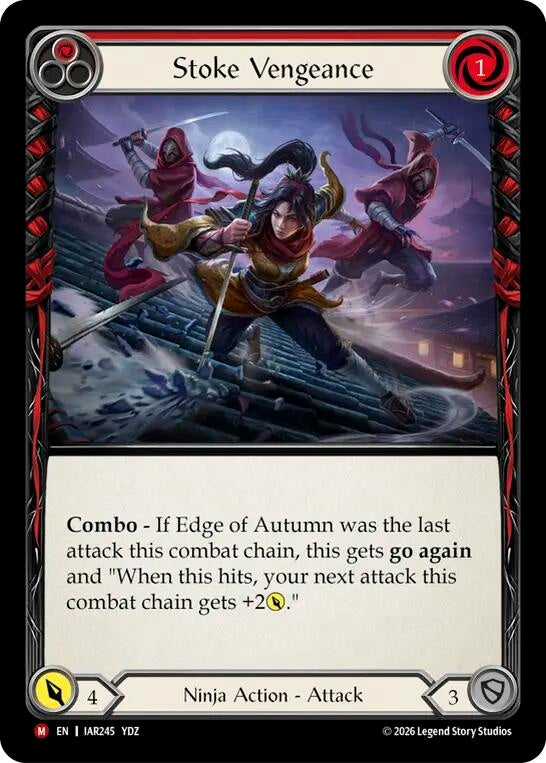 Image for Stoke Vengeance [Usurp the Shadow Throne] (IAR) - Flesh and Blood TCG