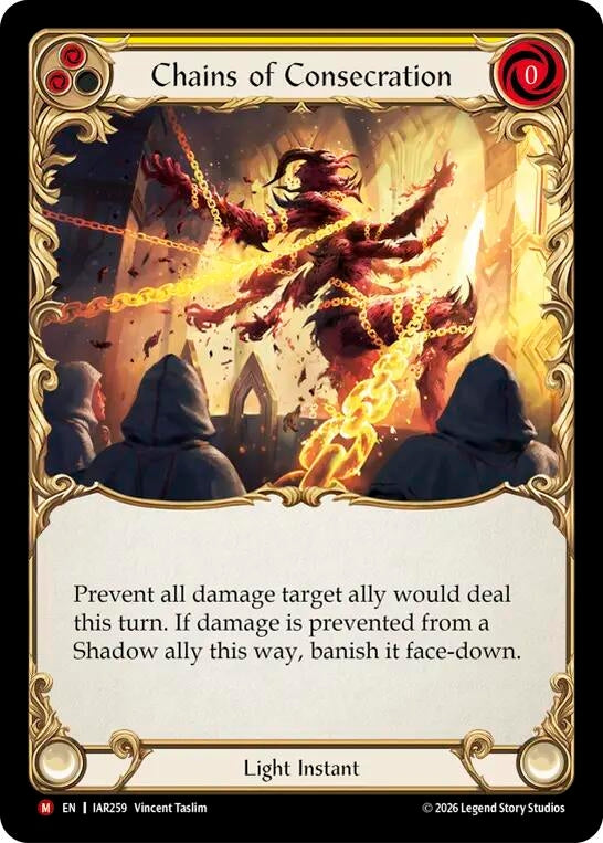 Image for Chains of Consecration [Usurp the Shadow Throne] (IAR) - Flesh and Blood TCG