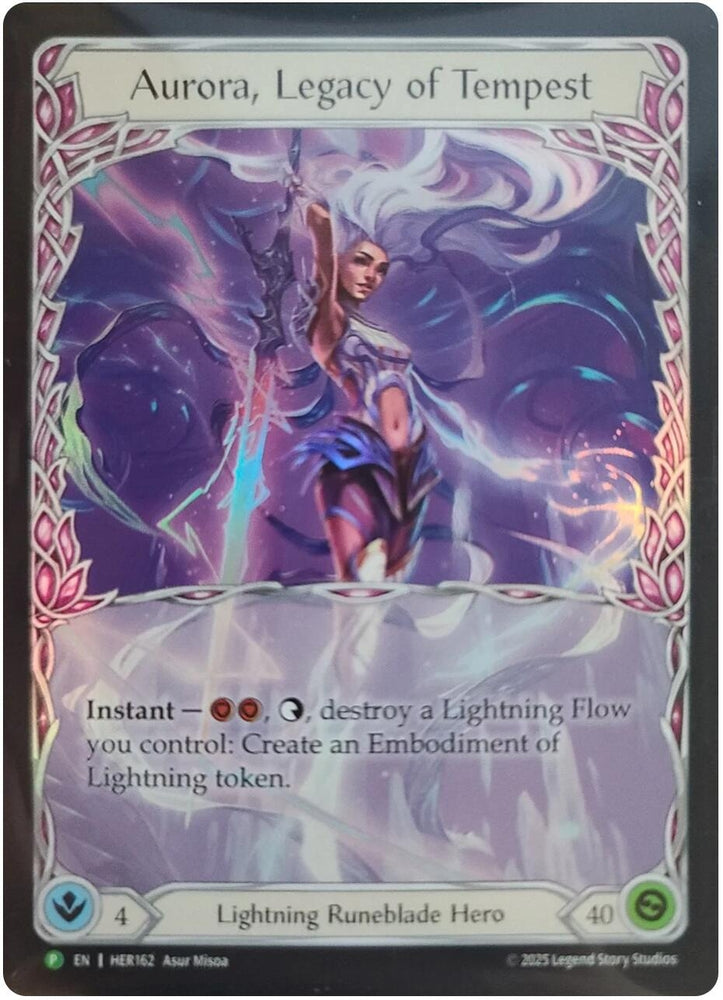 Image for Aurora, Legacy of Tempest - HER162 (HER162) [Flesh and Blood: Promo Cards] (PR) - Flesh and Blood TCG