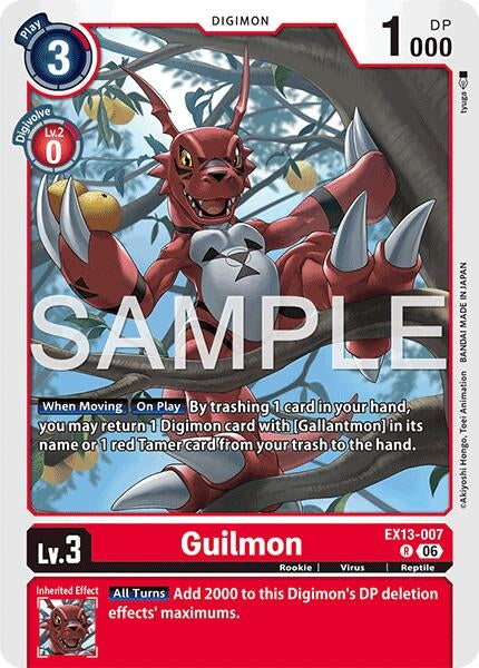 Image for Guilmon [Chivalrous XIII] (EX-13) - Digimon Card Game