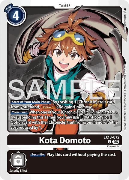 Image for Kota Domoto [Chivalrous XIII] (EX-13) - Digimon Card Game