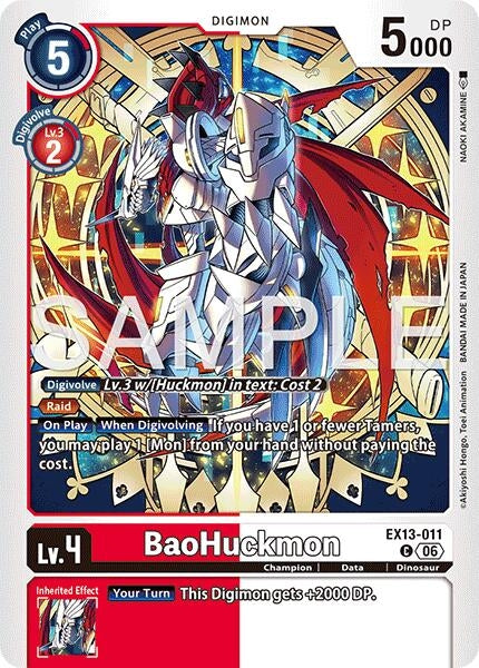 Image for BaoHuckmon [Chivalrous XIII] (EX-13) - Digimon Card Game