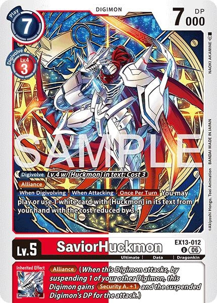 Image for SaviorHuckmon [Chivalrous XIII] (EX-13) - Digimon Card Game