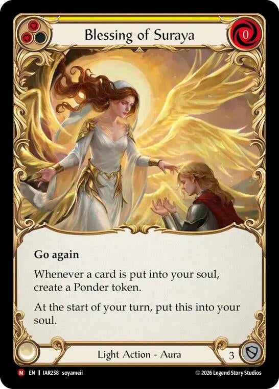 Image for Blessing of Suraya [Usurp the Shadow Throne] (IAR) - Flesh and Blood TCG