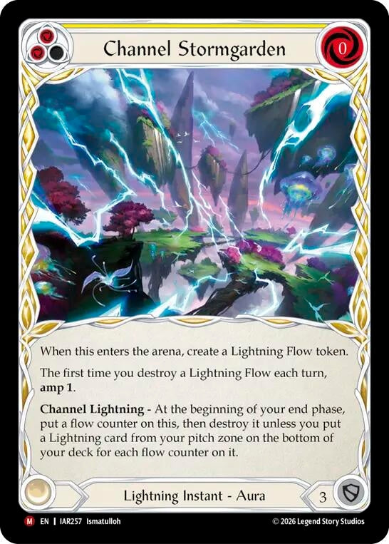Image for Channel Stormgarden [Usurp the Shadow Throne] (IAR) - Flesh and Blood TCG