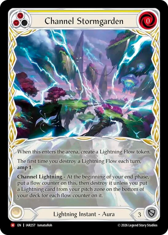 Image for Channel Stormgarden (Extended Art) [Usurp the Shadow Throne] (IAR) - Flesh and Blood TCG