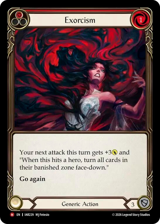 Image for Exorcism [Usurp the Shadow Throne] (IAR) - Flesh and Blood TCG