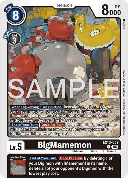 Image for BigMamemon [Chivalrous XIII] (EX-13) - Digimon Card Game