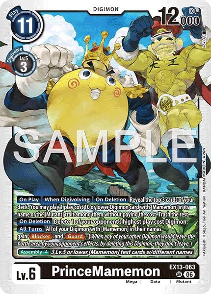 Image for PrinceMamemon [Chivalrous XIII] (EX-13) - Digimon Card Game