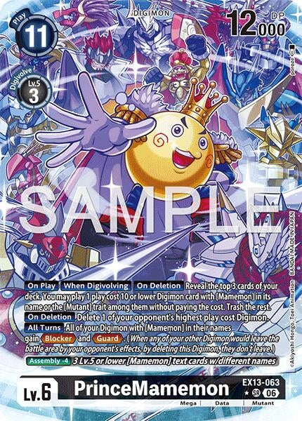 Image for PrinceMamemon (Alternate Art) [Chivalrous XIII] (EX-13) - Digimon Card Game